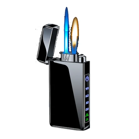 Электроимпульсная гибридная зажигалка с двойной дугой и USB