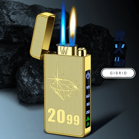 Электроимпульсная гибридная зажигалка с двойной дугой и USB