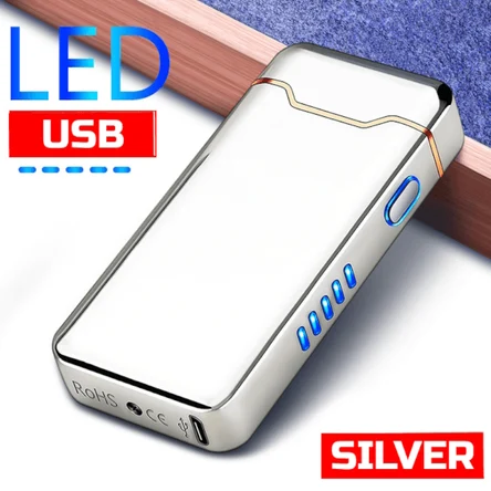 Электроимпульсная зажигалка с двойной дугой и USB-зарядкой