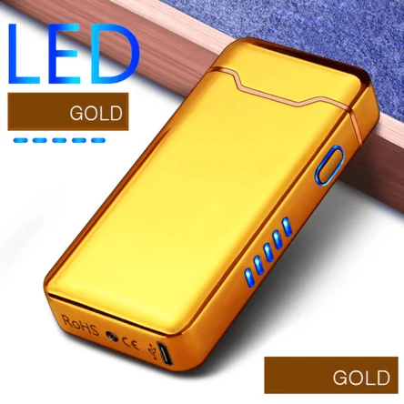 Электроимпульсная зажигалка с двойной дугой и USB-зарядкой